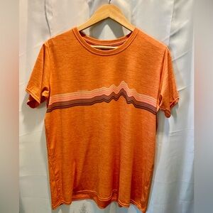 Patagonia Women’s Capilene Cool Ridge Sunset Orange Tee